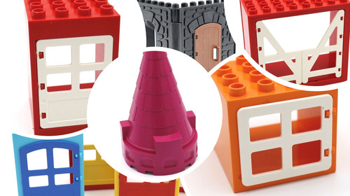 Lego duplo hausteile dach - -,